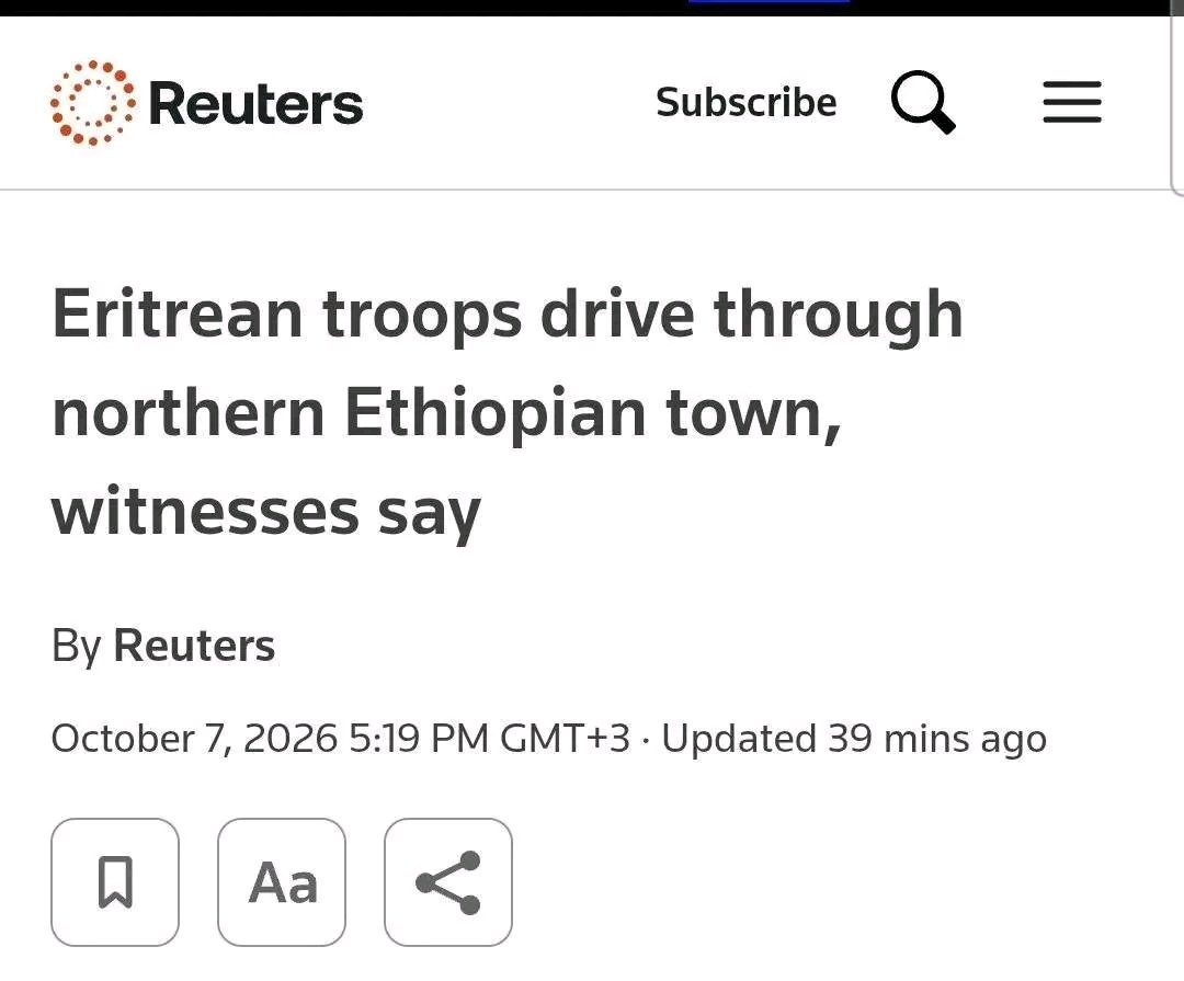 menwuyeletEthio's tweet photo. Aggression must be called out by name. Independent medias confirm Eritrean troops are operating inside Ethiopia, violating our sovereignty and international law. We call on the international community to recognize the clear distinction between the aggressor and the victim.
@UN  @cgtnafrica @bbcworldservice   @CNN   @_AfricanUnion @EU_Commission