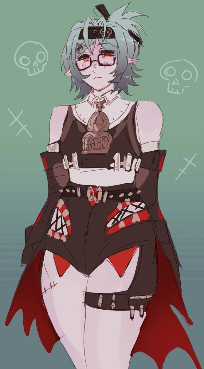 Crowtomic's tweet photo. please save me goth lesbian 
#artmoots #roxy #zenlesszonezero https://t.co/R1frHSukE7