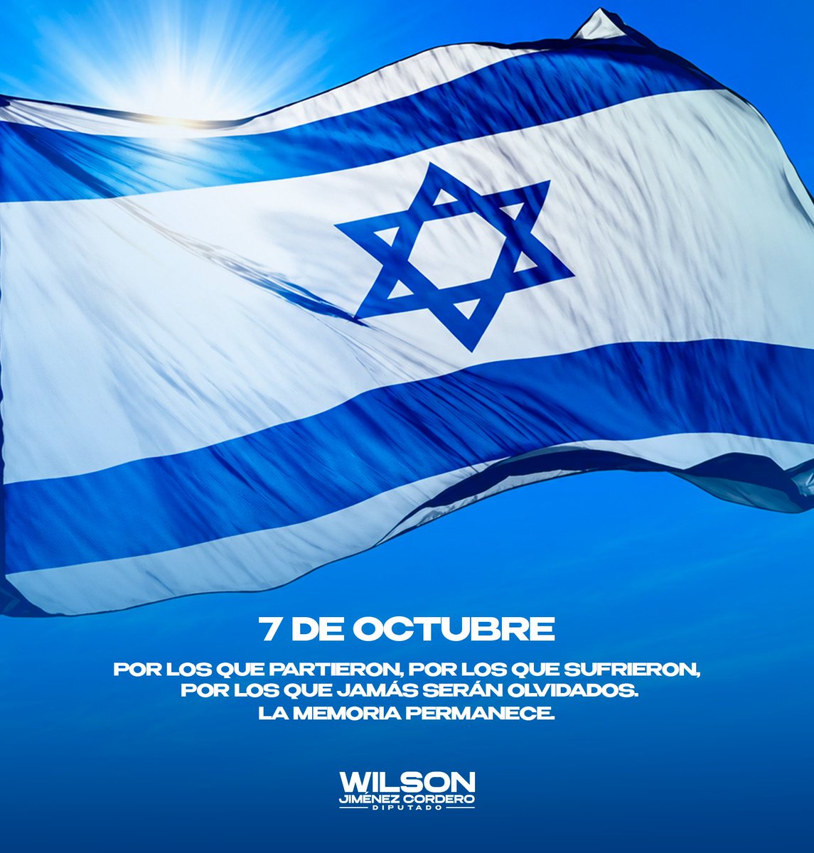 WilsonJimenezCR's tweet photo. Hoy recordamos a las víctimas del 7 de octubre de 2023, a quienes perdieron la vida, a quienes sufrieron el horror y a todas las familias que quedaron marcadas para siempre.

Nuestra solidaridad con el pueblo de Israel y con quienes aún cargan las heridas de aquel día. 🇮🇱🕯️🎗️ https://t.co/OW40BTO6wm