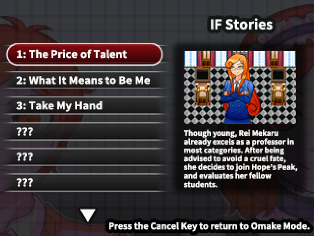 inksk_'s tweet photo. Danganronpa Another Remaster preview: The Bonus Content Room

Omake Mode now features an entirely new room; it contains a gallery for LINUJ's official art, including character sheets, an adaptation of the IF Stories posted on LINUJ's blog written by his friend 밤눈박이, and more! https://t.co/GvVuXk4gvS