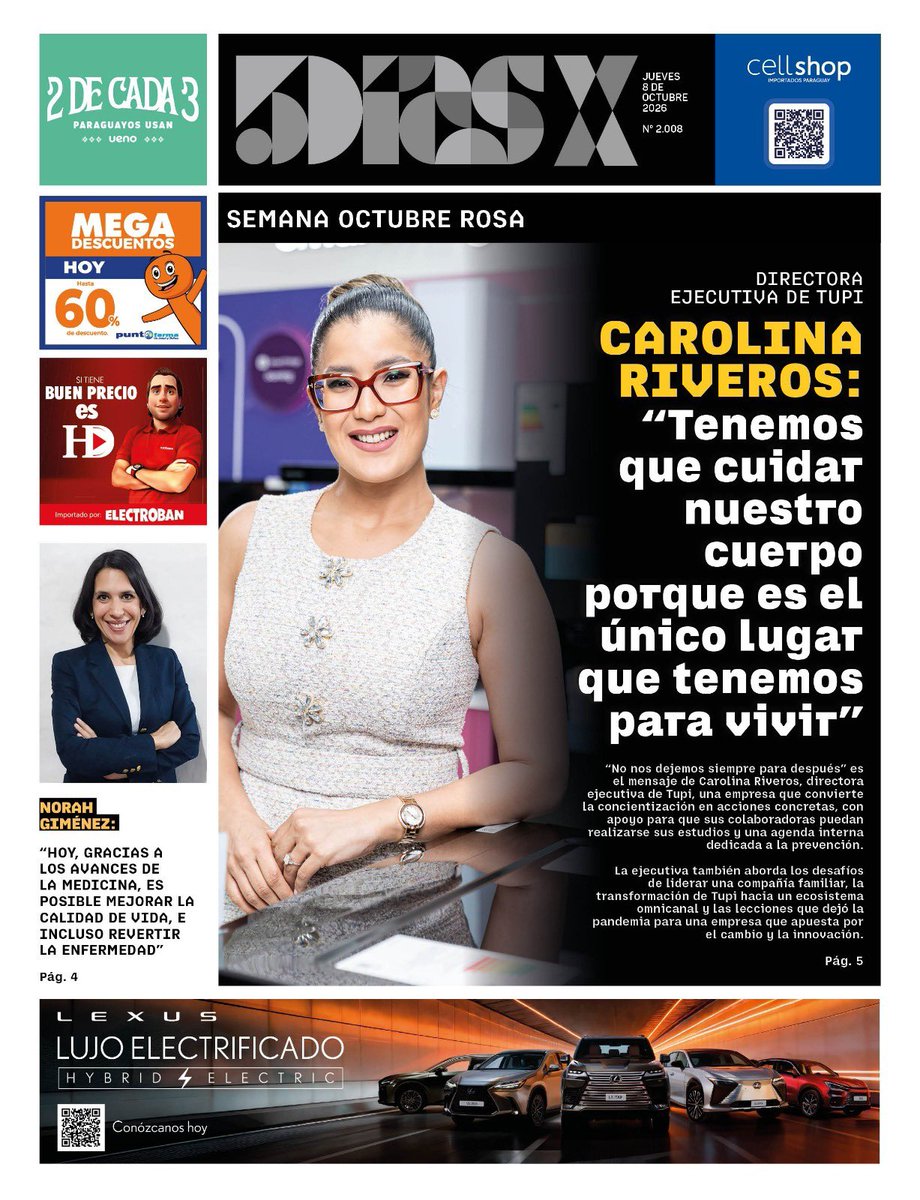 5DiasPy's tweet photo. Tapa del 5DíasX - Semana Octubre Rosa

Edición 08/10/2026

#PasionPorLosNegocios https://t.co/6nmuNfgNTF