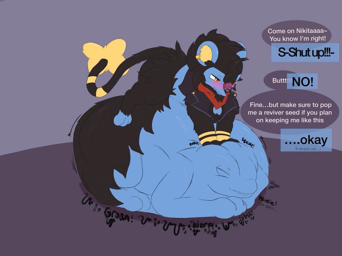 Hoot_N_Loot's tweet photo. CW: Vore

Voretober Day 6 - Quarrel 

Looks like nikita got in a bit of a spat with a friend...Wonder what they were talking about that led to this..

Also yes no day 5 since I took a bit of a break 

https://t.co/jC5CKunqfh https://t.co/ADfAo16typ