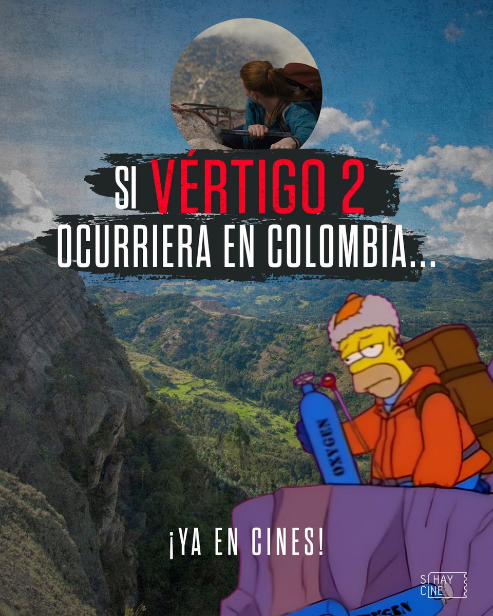 SihayCine's tweet photo. Quienes han recorrido #Colombia saben una cosa: es un gran lugar para escaladores 🧗 

Estos son algunos de los lugares en los que podría vivirse el #Vertigo si la película ocurriera en Colombia 🇨🇴 

#VERTIGO2: PUNTO MUERTO 🏔️ ¡Solo en cines! 🍿

#SíHayCine #fall2 [1/2] https://t.co/2lLMB7xX1g