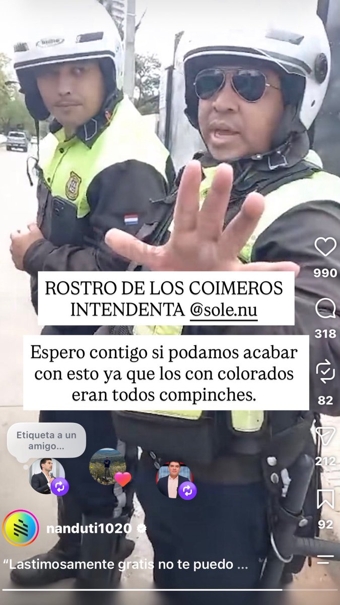 carlosviverospy's tweet photo. Rostros de los funcionarios de la PMT que pidieron coima de 2.500.000 gs a extranjeros y le quitaron sus documentos alegando que supuestamente entraron en contramano 1 cuadra cuando el GPS les marcaba bien.
Alegaron ser del Movimiento oficialista hasta el 3 de Noviembre https://t.co/oR87tKqOy9