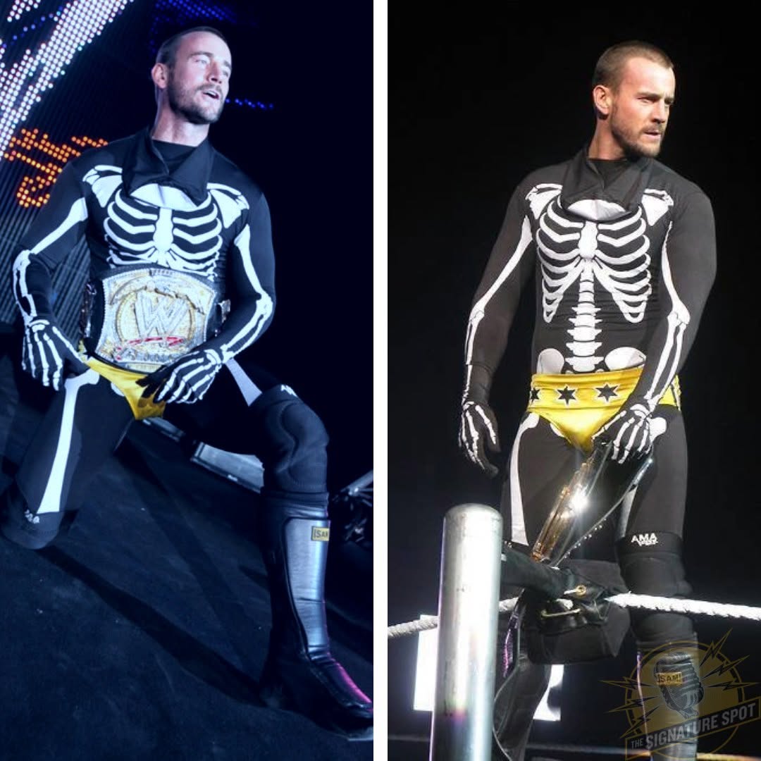 WrestleClips's tweet photo. When on Halloween 2012, CM Punk channelled his inner La Parka by wearing a "La Punka" costume during a non-televised wrestling event in Strasbourg, France 😂 https://t.co/0ns97PB84F
