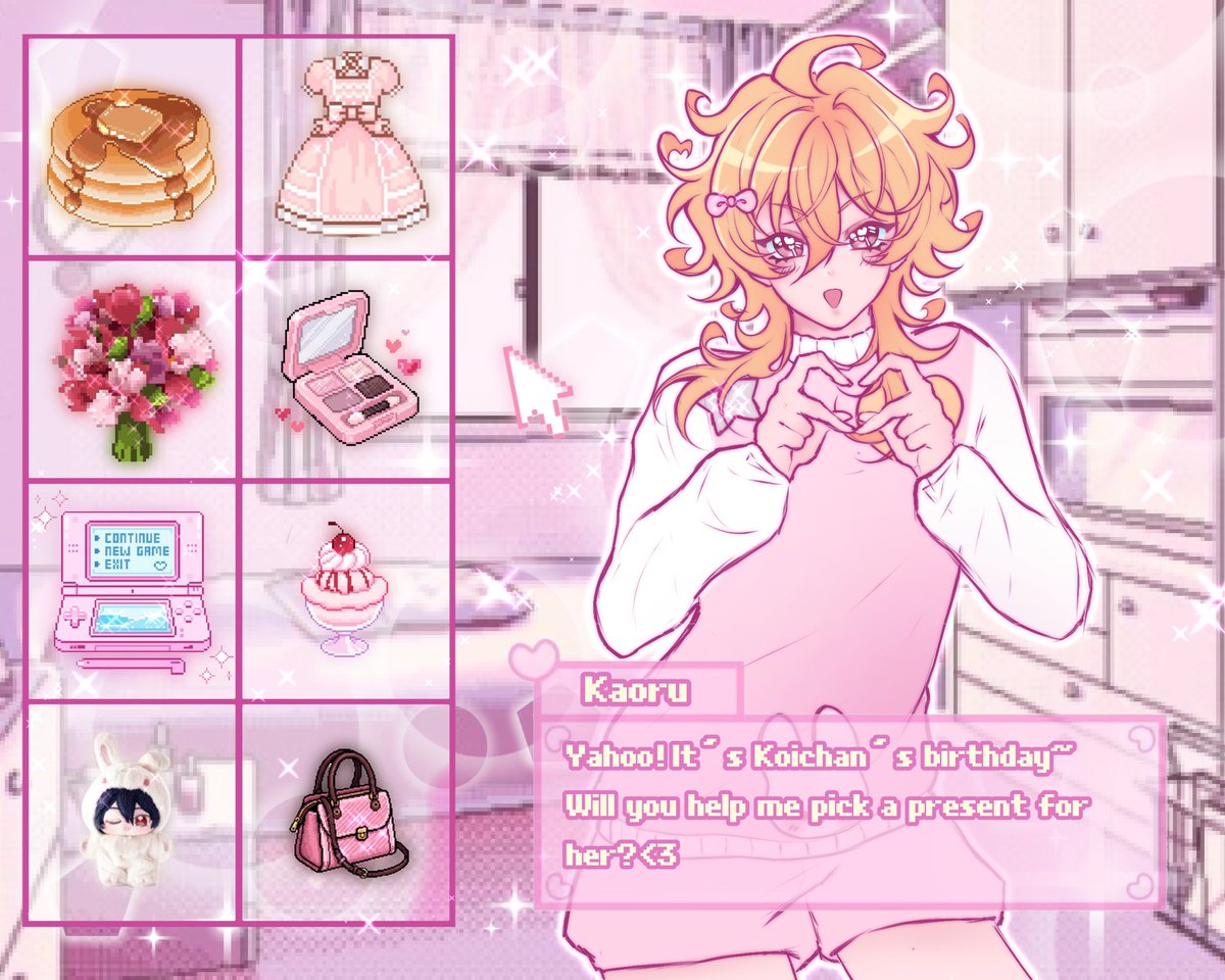 Koilod_'s tweet photo. Look at this very sweet Kaoru birthday gift I recieved from Haru‼️😭🩷
He’s even wearing my kaonui outfit he’s so cute🥹🥹🩷🩷 https://t.co/IdNcHaxain