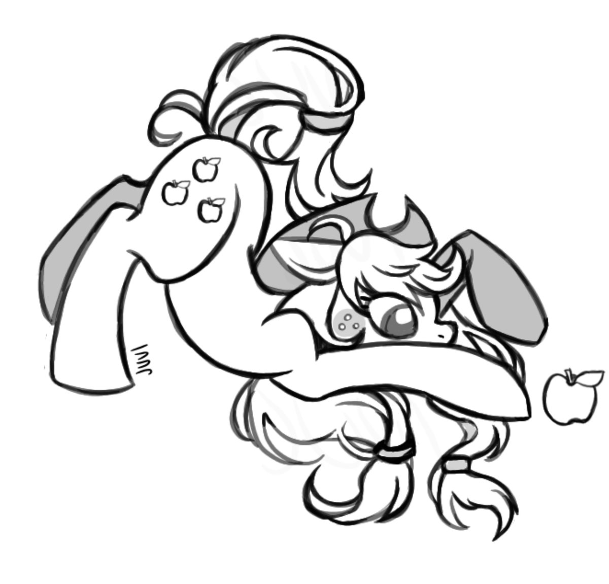 usedjuuls's tweet photo. she really likes apples
#applejack #mlp #mlpart #sketch #brony #pony #mylittlepony #apple https://t.co/CJKd1X4jem
