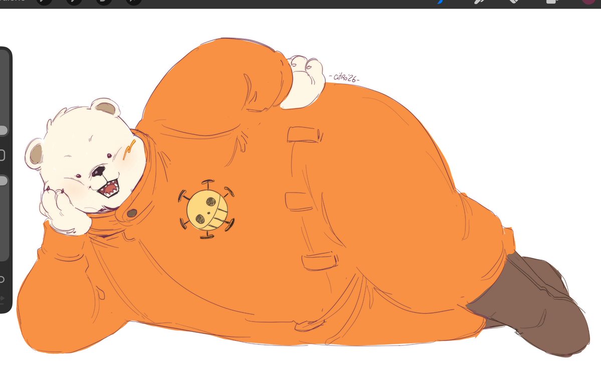 Citromiel's tweet photo. Couldn’t resist the urge to redraw him posing like one of your french girls on that second picture https://t.co/l5tVDh1SM1