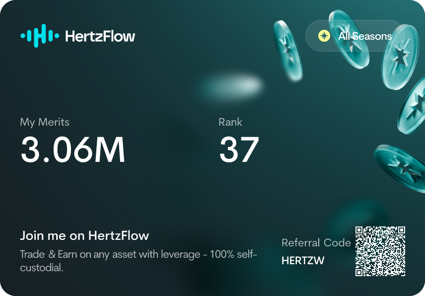 Kaitor_eth's tweet photo. 🚨HERTZFLOW @Hertzflow_xyz NEW STAGE: I JUST CROSSED 3M MERITS👇

🪢https://t.co/uDRoTSuoZi
CODE: HERTZW

🔥 Opened the dashboard today and the number was clear. I passed 3 million Merits on HertzFlow, and this is no longer a “I tried it a bit” level. In the early days it felt like connecting a wallet and opening a position was enough. Now trading, liquidity, and referrals all feed the same score. Sit idle and your rank slips. We saw that on the board today.

📊 The platform side matches the pace. Per DefiLlama, HertzFlow perp volume is about $1.57M in the last 24 hours, $5.86M over 7 days, and $95.87M over 30 days. Cumulative perp volume is above $126M, with TVL around $7.1M. Backed by YZi Labs, live on BNB Chain, and every trade settles on-chain from your own wallet.

💡 The real difference in use is the pool design. Each market runs in its own isolated pool. A sharp move in one pair does not eat collateral from another. That point was on X today too: instead of one pool absorbing everything, each market has its own risk profile. Pricing comes from oracles, not a classic order book. Counterparty liquidity comes from LPs.

🎯 Merits do not feel like a pure volume farm. Closed trades, liquidity, swaps, and referrals all write into the same epoch. Some users say positions held 12–48 hours, especially ones that draw down, accrue Merits faster. I noticed open interest gets rewarded more than quick scalps. Skip a few days of trading and the rank drops. Someone posted today about falling from 247 to 304. Stay inactive and your spot gets taken.

🤝 The referral side got clearer from Joel’s breakdown yesterday. A trader who binds a code gets a 5% discount on eligible open and close fees. The referrer side goes two levels:

⚡ Tier 1: 10% L1 + 5% L2
⚡ Tier 2: at least 15 active referees and $10M rolling 30D volume, 20% L1 + 10% L2
⚡ Tier 3: at least 40 active referees and $80M rolling 30D volume, 30% L1 + 15% L2

Your own trading volume counts toward the 30D total. The window is rolling. Activity older than 30 days falls off, so the tier is not permanent. Rebates are calculated on-chain at execution and accrue in USDT. Hyper Lev and LP deposits or withdrawals do not generate rebates. Only eligible position fees in Normal mode count.

🏆 On the content side, the 14-day community event with 850 USDC and 18 winners was on its closing day today. Original HertzFlow content, a tag, #HertzFlow, and a submitted link were required. Quality and real engagement were what got reviewed. The earlier $100 Survival Challenge is already closed.

✍️ On my side, 3 million Merits is a new threshold. I am keeping the pace through the end of November, with both trading and referrals active. The early window still looks open.