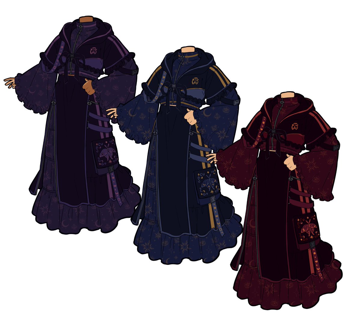 mochipanco's tweet photo. Whimsigoth Techwear!! What color is best?? https://t.co/73rIjl7ovf