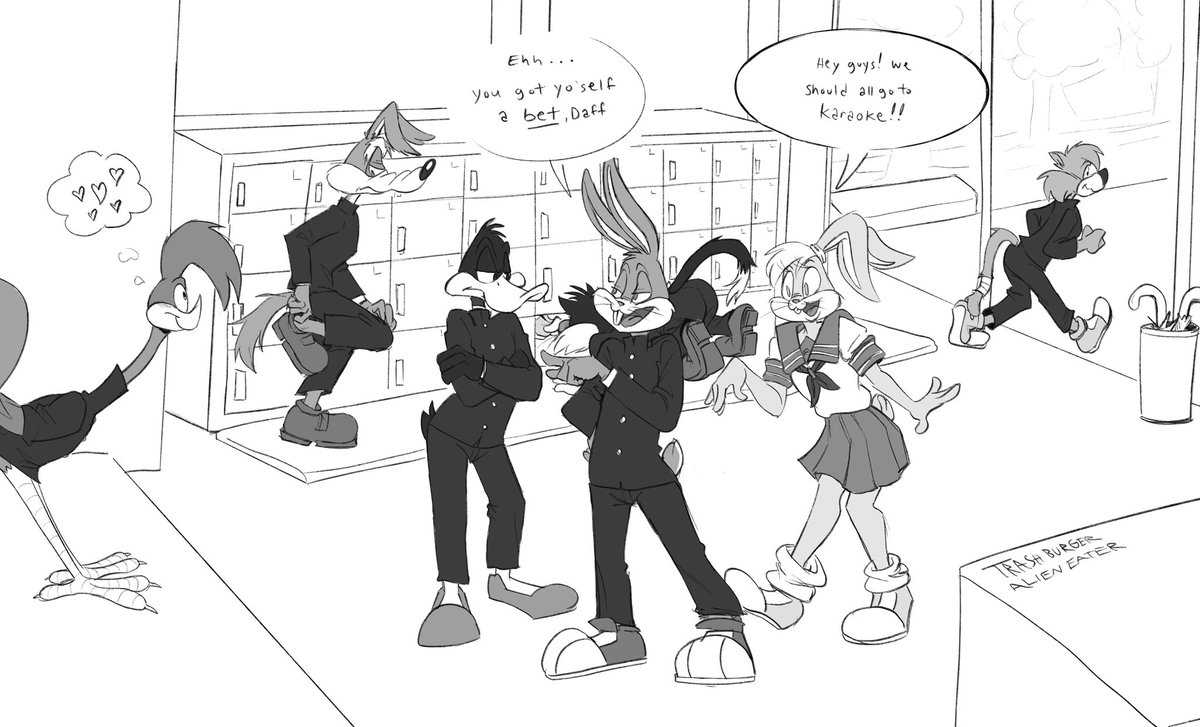 Kissukidied's tweet photo. Yandere karaoke after school! (1/?)
This one may take a bit longer so the rest will be without “coloring” 
#wilerunner #wileroad #baffy #yandere AU comic https://t.co/OxxP6m3mPA