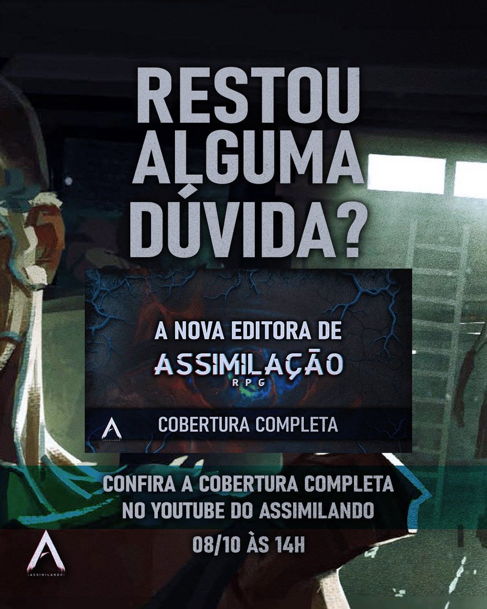 AssimilandoCast's tweet photo. Oficialmente revelado: EDITORA ASSIMILAR!
@AssimilacaoRPG acaba de soltar mais uma novidade e temos o prazer de contar sobre isso por aqui tb! Sejam todos bem vindes a @editorassimilar 

Parabéns a toda equipe 👏 fiquem de olho nas redes para informações!

#ASRPG #AssimilacaoRPG https://t.co/xMRqSlyRam