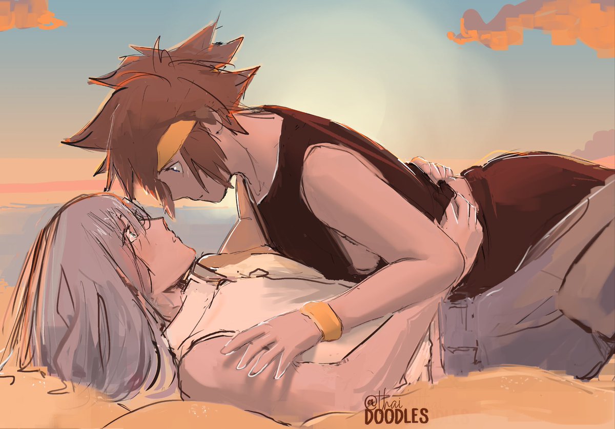thaidoodles's tweet photo. A friend of mine has started writing a soriku fanfic and I couldn't be happier! This is a scene from one of the chapters I just had to draw! I'll post the link in the replies for anyone curious! #kingdomhearts https://t.co/UWMMcPISOp