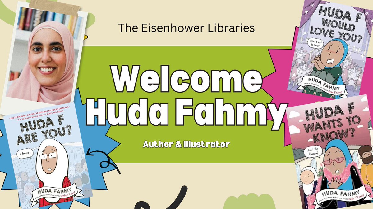 liberryninja's tweet photo. We were honored to host graphic novelist Huda Fahmy in the LMC today. From breaking down her writing and illustrating process to sharing where she finds her inspiration &amp; how books make it from the page to the shelves, it was an unforgettable experience for our school community. https://t.co/vUXYsU64kM