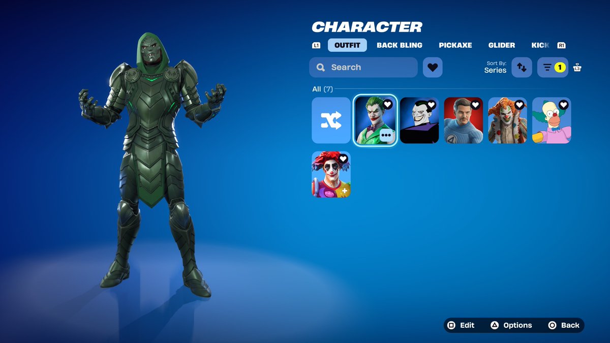 GraveDBD's tweet photo. Doom's collection of clowns in Fortnite continue to grow. https://t.co/5PoV7u2GpP