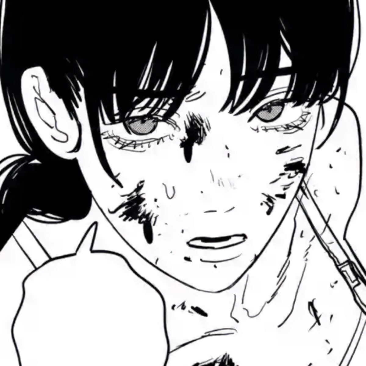 Angelwolffic's tweet photo. shes so sweet looking even when she has blood all over her https://t.co/vzoAkiBk0c