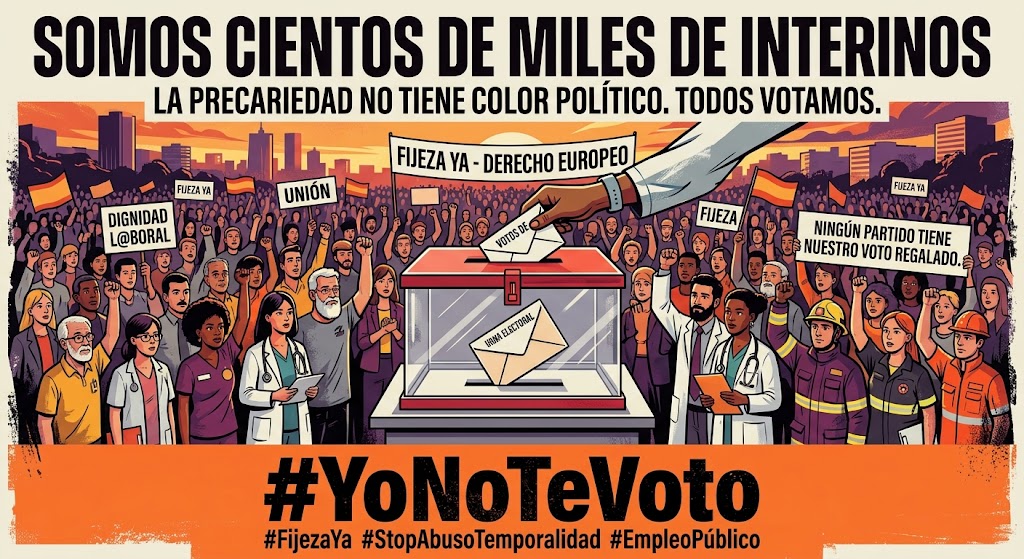 yonotevoto's tweet photo. @Ohlala112233 @oscarlopeztwit @miqueliceta @Yolanda_Diaz_ @sanchezcastejon @PSOE @sumar @CCOO @UGT_Comunica @CSIF 1 millón de trabajadores y sus familias no van a regalar su voto tras años de abuso y ceses inhumanos a mujeres de +50 🛑Exigimos un Real Decreto Ley antes de las urnas con fijeza real para activos y cesados.   ⛔ ¡VOTO REGALADO: NINGUNO! ⛔ #YoNoTeVoto https://t.co/cW8ctSP4jg