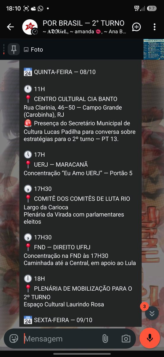 peper0nni_'s tweet photo. ‼️‼️‼️DATAS DE PROTESTOS PELO RJ!!!!
#Lula2026étetra #LULA13JÁ #RiodeJaneiro #Niterói #JOVENSSÃOREVOLUÇÃO 
link grupo por brasil: 
 https://t.co/jBmBb3IfUe https://t.co/SbMfxOcGIO