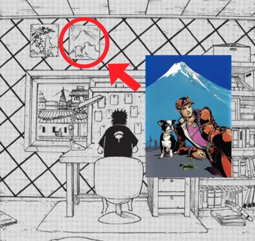 JOJO_Unseen's tweet photo. Have you ever noticed that Obito from Naruto is actually a JoJo fan? 🤯😭 https://t.co/ohlvaBGkLv
