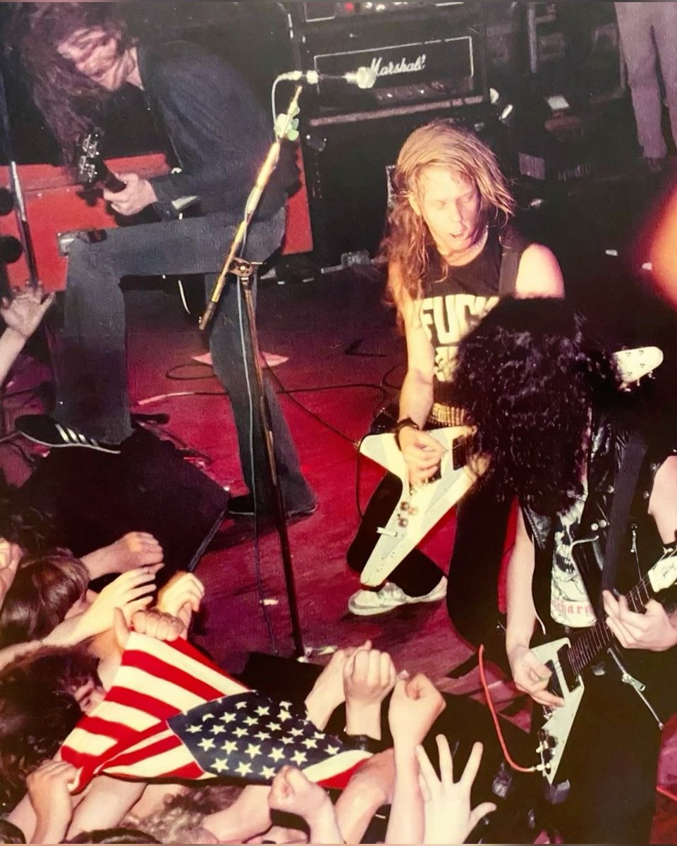 DoomDonut2000's tweet photo. Metallica performing in Oldenzaal Netherlands June 8th 1984. https://t.co/3OsDQWdgab