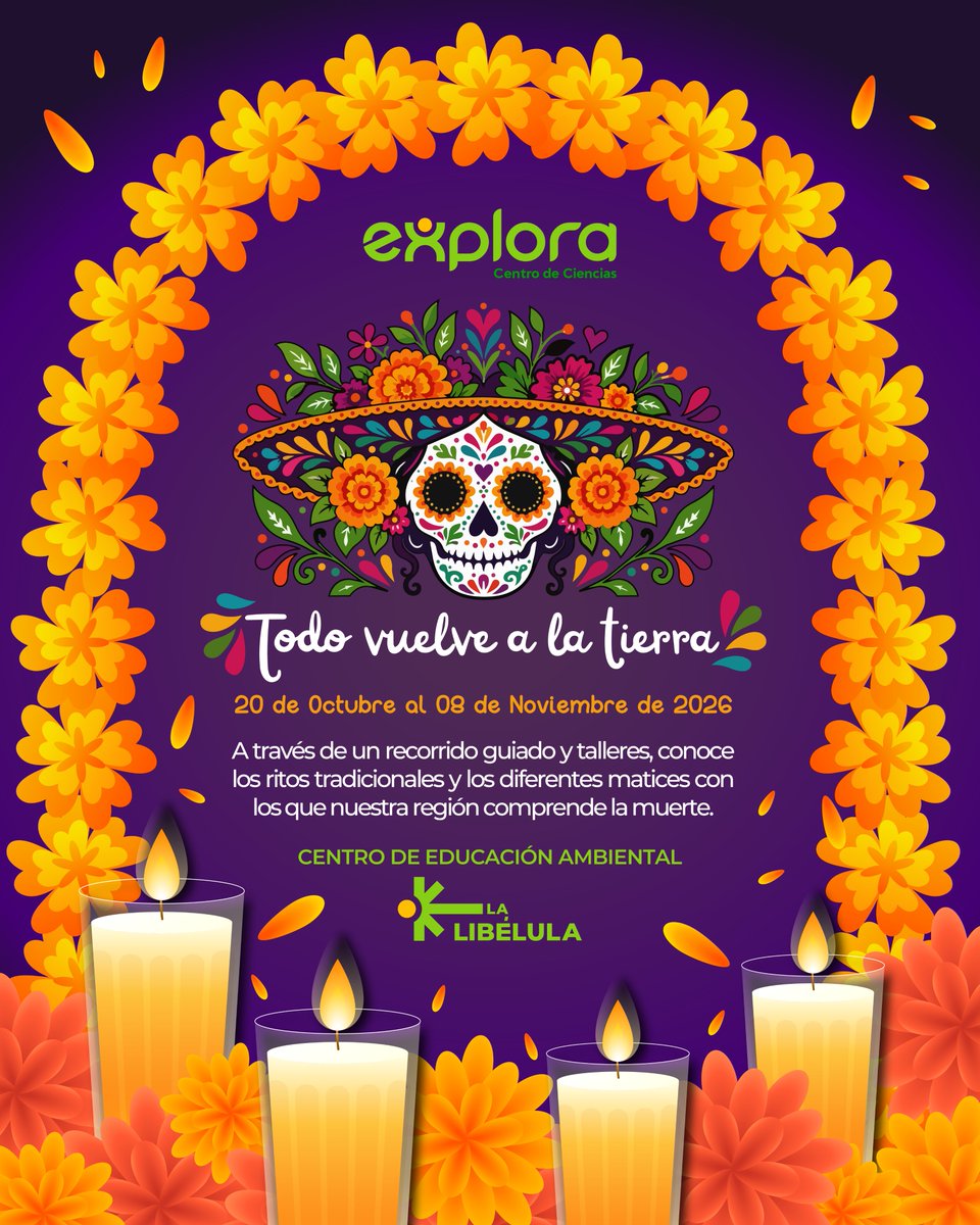 ExploraLeon's tweet photo. ¿Te gustan los altares y las historias que hay detrás de nuestras tradiciones? 
En “Todo vuelve a la Tierra” descubre cómo nuestra región comprende la muerte a través de sus ritos, símbolos y distintas formas de honrar la memoria.
¿Con quién vendrás? 👇 https://t.co/hqdoF3ev9C