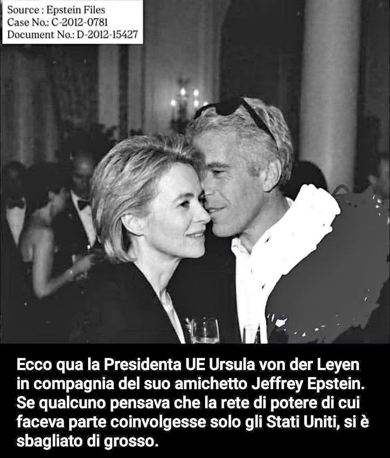 JanJanraat's tweet photo. Hier is EU-president Ursula von der Leyen in het gezelschap van haar vriend Jeffrey Epstein. Als iemand dacht dat het netwerk waar hij deel van uitmaakte alleen de Verenigde Staten betrof, vergiste hij zich helaas. https://t.co/bUf9J16ssk