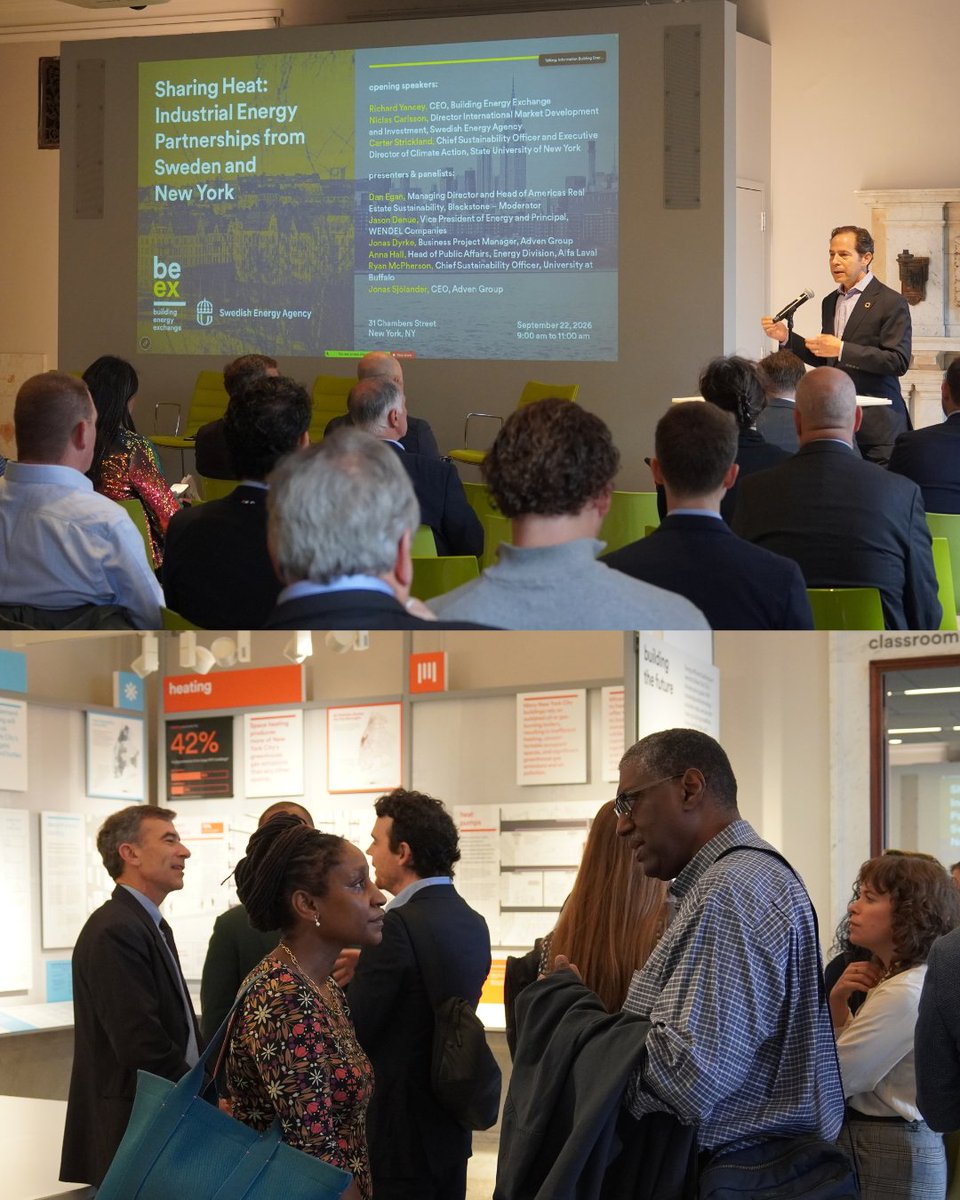NYCDCAS's tweet photo. 1️⃣ Advancing Clean Energy

During #ClimateWeekNYC last month, our team joined industry leaders to tackle a huge opportunity: transforming waste heat into a clean energy resource. A massive thank you to the @BEExNY!

🔗 Learn more: https://t.co/ZV0vVUu2LD https://t.co/EclqbcRbnd