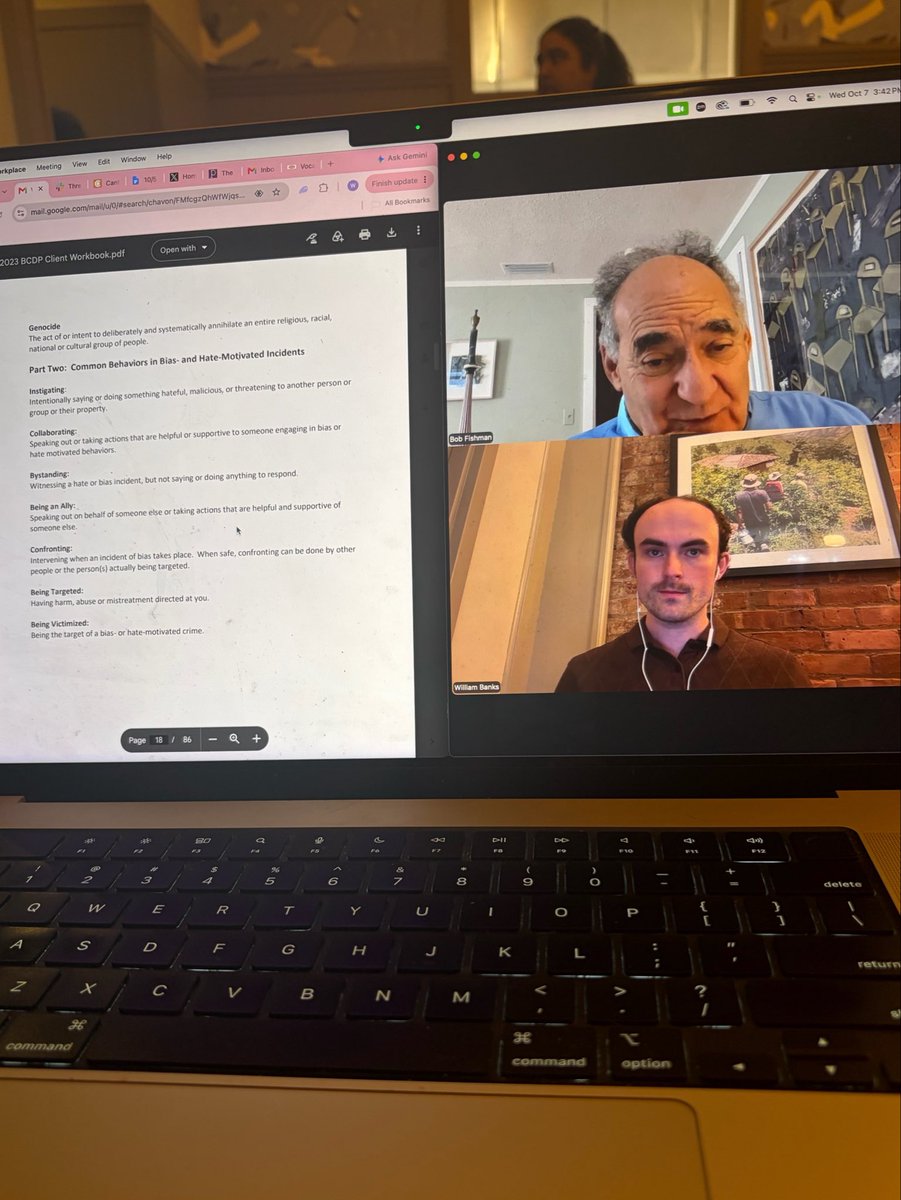 williambanks_'s tweet photo. my 10 week court-mandated anti-semitism zoom class is taught by a man whos entire family lives in Israel https://t.co/kc6QuXO5L7