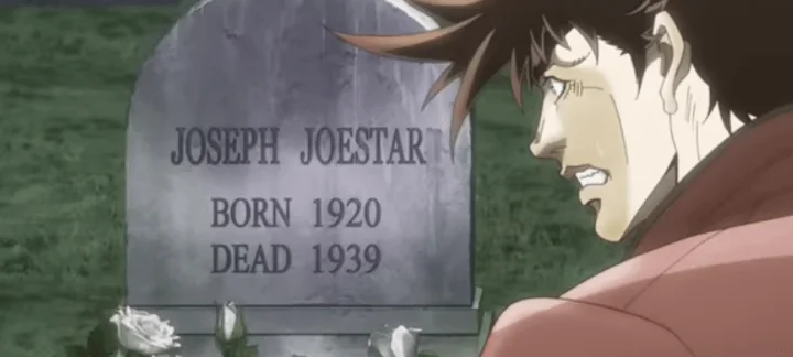 JOJO_Unseen's tweet photo. Was it ever explained why Joseph didn’t do anything during World War II? 😭 https://t.co/A6aSc1ABXM