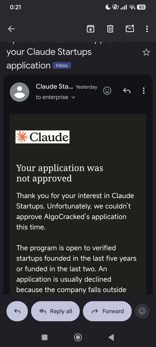 algocracked's tweet photo. @AnthropicAI @claudeai @ClaudeDevs why me why! https://t.co/uikjcw0lAe