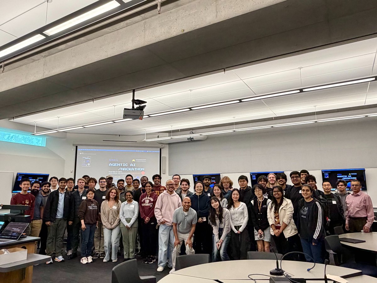 grail_aiagent's tweet photo. The Agentic AI Hackathon hosted by GRAIL and the University of Minnesota (@UMNews) Data Science MS Program was a great success! 🎉 Students came together to build AI agents for practical problems, and we were impressed by the thought behind their creative ideas and how well they brought them to life in working demos.

Congratulations to our winning teams! 👏

🥇 1st Place: Grasseaters
An agentic AI solution that helps professors turn complex course materials, including handwritten notes and equations, into structured, screen-reader-friendly content.
Team: Sebastian Valine, Darsh Garg, Vedangi Deshpande, Vinitendra Singh, Benny Shi, and Chunfang Wang.

🥈 2nd Place: Cross-Pollinator
An AI research agent that helps researchers discover methods from other disciplines and understand how to adapt them to their own work.
Team: Dominic Varghese, Jiacheng Xu, Pragya Parihar, and Prerna.

🥉 3rd Place: VibeCoders
GhostQA deploys autonomous AI “ghost users” to explore web apps and reproduce unexpected bugs before generating structured reports.
Team: Arush Manem, Giovanni Minatel Melo de Cerqueira, Xuan Wang, Anvith Pothula, Jaimin Shah, and Norman Swai.

A special thank you to Yao-Yi Chiang, Director of Graduate Studies for Data Science, and Allison Small from the Department of Computer Science & Engineering for helping make this event possible. We’re also grateful to our judges, Professor Shashi Shekhar and Professor Aryan Deshwal, for their time and valuable feedback.

Thank you to every student who joined us and shared their work. We’re excited to keep growing the GRAIL community and hope to see more of you at our next hackathon at @montanastate University!

#AgenticAI #Hackathon #UMN #StudentInnovation