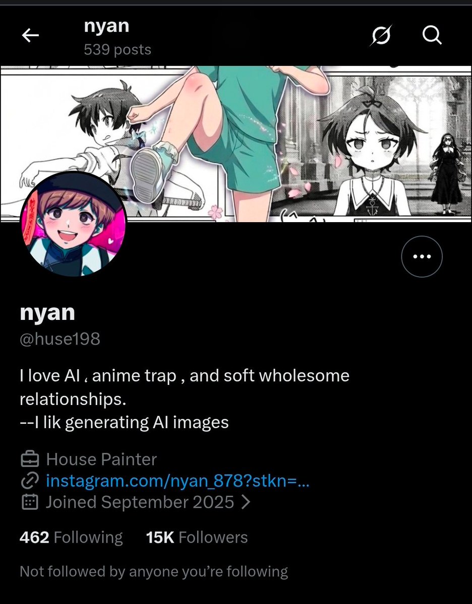 DarkBearAnimYT's tweet photo. Just wanna call out @huse198 for being a filthy prompt puppet, all of the things they post, everything they post really, is ai generated, and they do not deserve any of their followers or any of these actual creators reposting their posts. @SZukafu this is for you mainly. https://t.co/GuNIJRY2G2