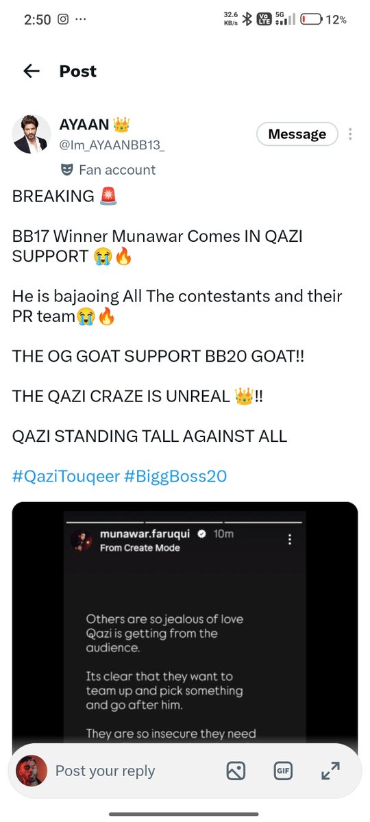 DHH_ifee's tweet photo. dogle—stand toh tera khud missing hai 💀 

 #MunawarFaruqui #BiggBoss20 https://t.co/NM07ccwucc