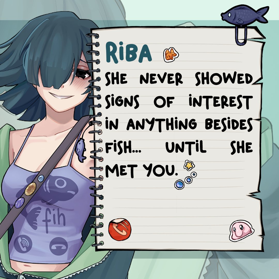 celler_studio's tweet photo. More info about THE fishfreak from our upcoming visual novel!! 

#fishfreak #fishinggame #animegame #visualnovel #indiedev https://t.co/nY2YA7ccEH