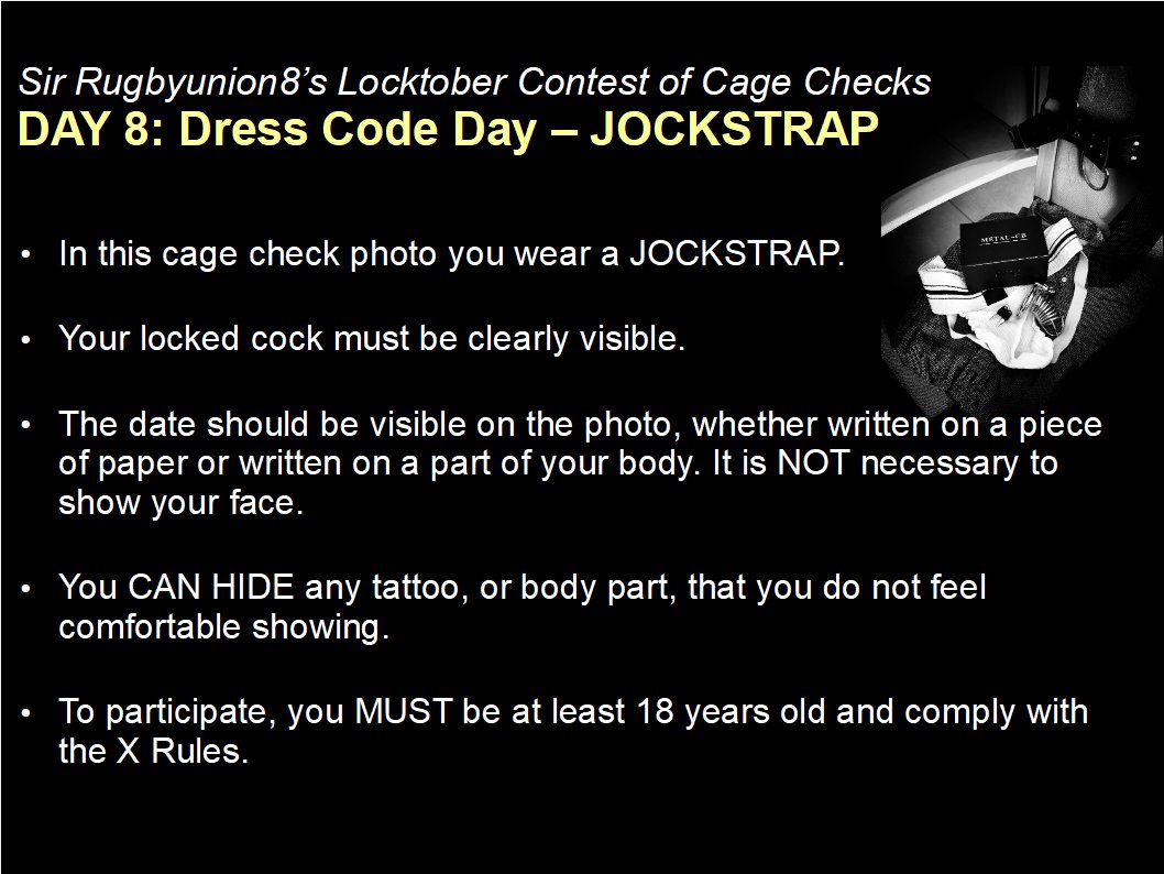 rugbyunion8's tweet photo. Cage Check of the Day Instructions👇
1) RT and like this post!
2) Upload your #CageCheck photo as a comment here 3) You MUST include this text in your comment: "Cage Check for Sir @RugbyUnion8's #Locktober Contest"
4) Tag accounts if you want Contest info: https://t.co/ZhCwE0raFh https://t.co/oAtgROaBPs
