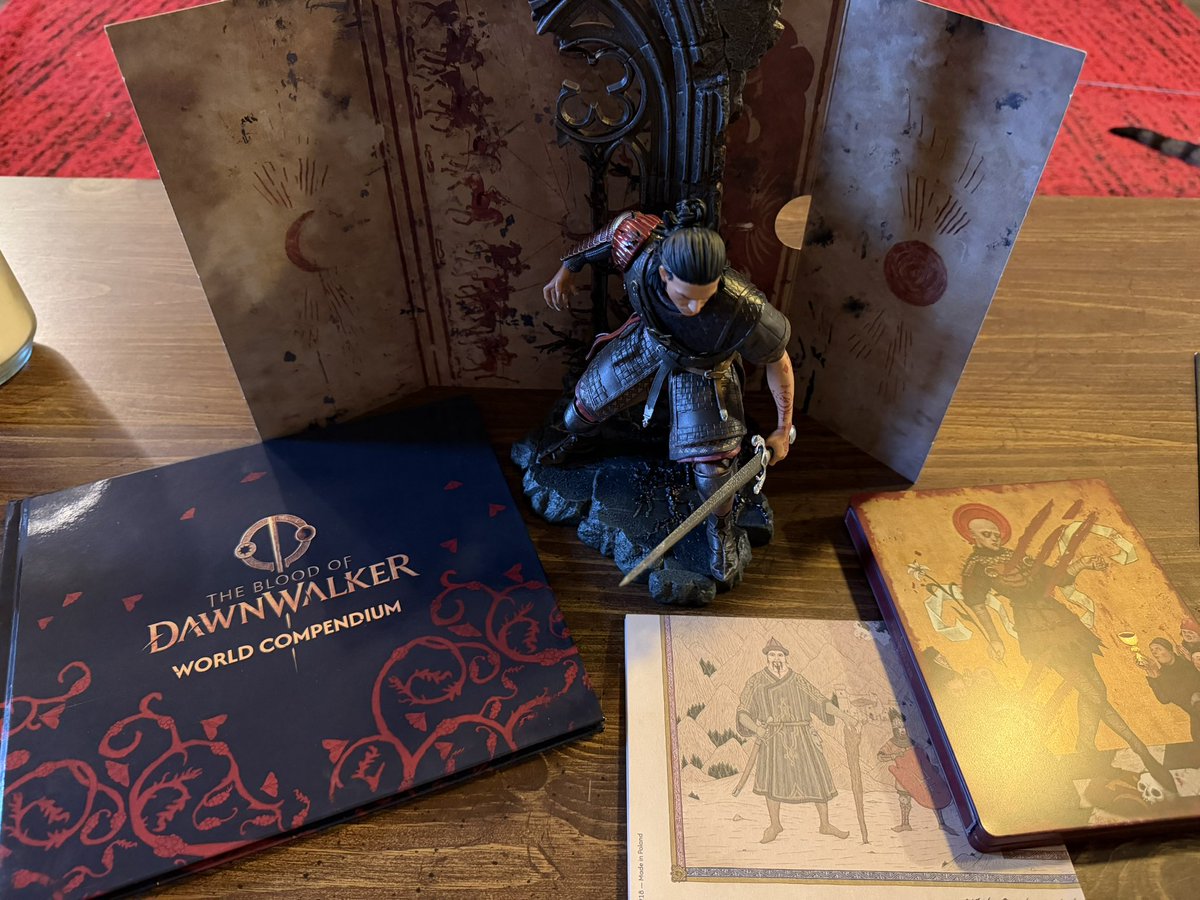 Betrigansmh's tweet photo. Can I be sappy and say how much I appreciate @BandaiNamcoUS and @gamesight? 

They sent me the collectors edition of @DawnwalkerGame! Extremely grateful for this and Dawnwalker became my new favorite world to explore in years. Every character even if they were around for a single quest seemed to have purpose and care. Of course you all know how much I enjoyed this game! 

I really love what Bandai Namco does for creators and it’s been a honor to have this experience. I can’t wait for upcoming experiences for the rest of this year and beyond too! The Gamesight crew is really incredible and has a lot of very passionate team members too! You can tell they care about creators and of course the companies they work with too

Now to figure out where to place this on my shelf…