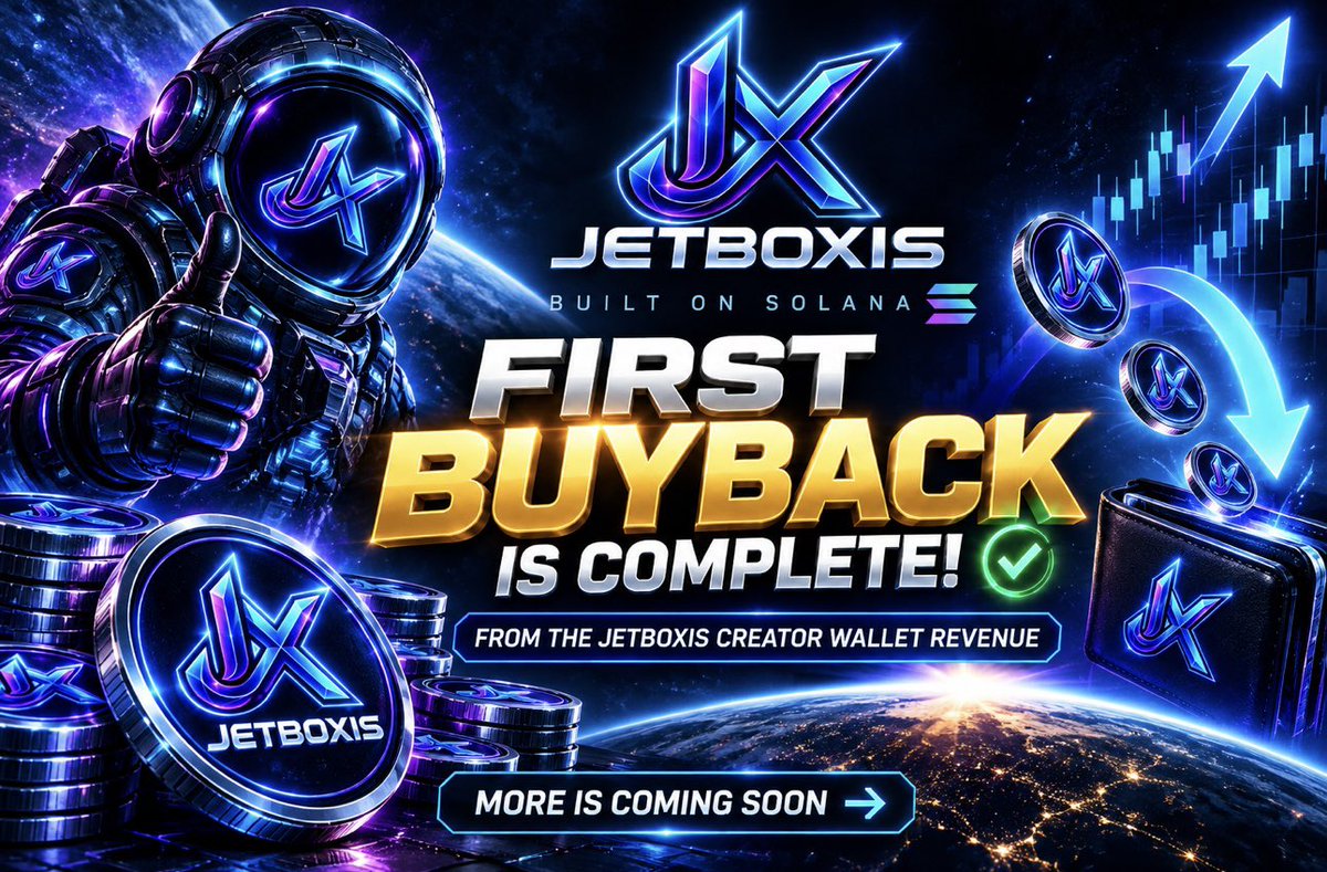 jetboxislabs's tweet photo. 🚨FIRST BUYBACK COMPLETED!🚨
4.78 MILLION $JTBX TOKENS ACQUIRED🔥
The first JetboXis buyback has officially been completed using revenue from the JetboXis creator wallet
This is just the beginning
More buybacks are coming soon. 🔜
JetboXis is building, #jetboxis is growing
#Solana #pumpfun