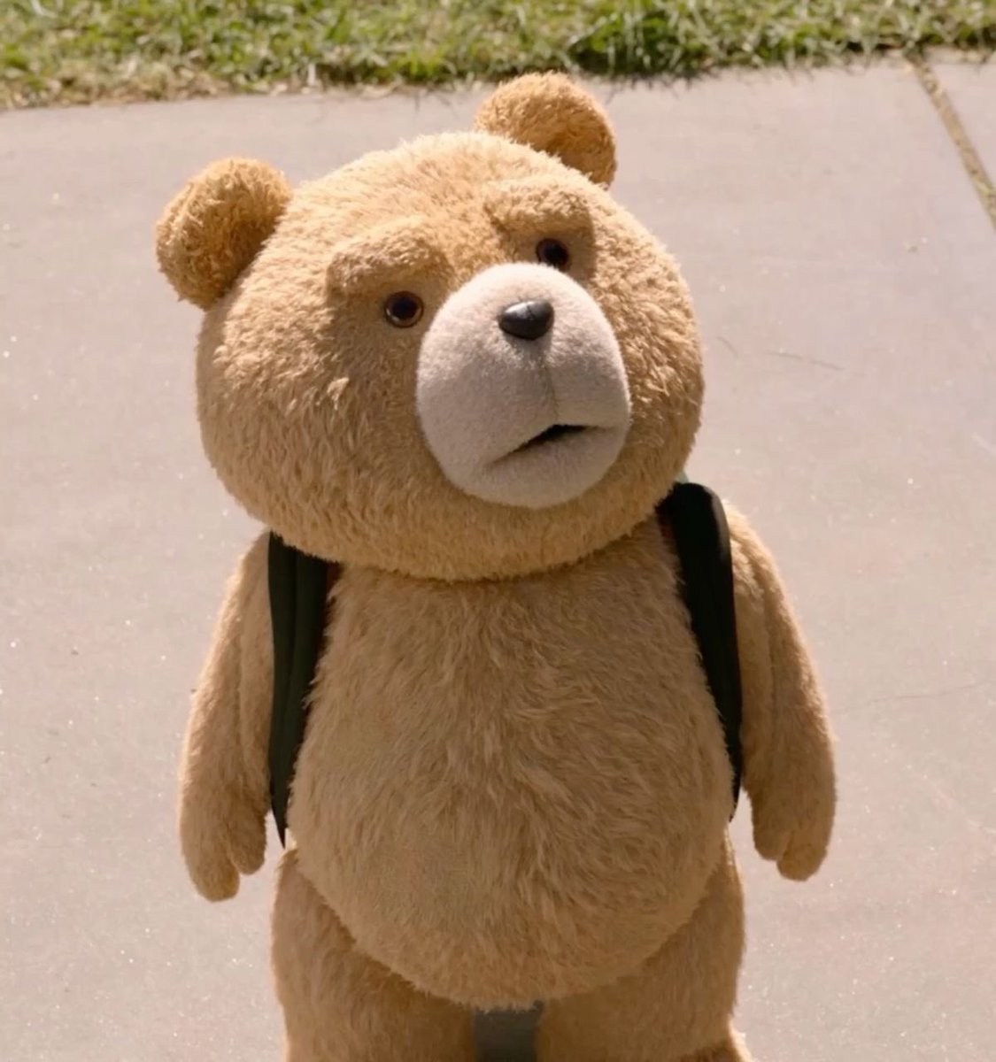 DicussingFraud's tweet photo. Robert Pattinson on Ted the talking teddy bear:

“I’m not even joking if I ever got hold of that bear I would just rip him in half, right after I shove his fowl mouth down the toilet, me and him have history.”

(Source: @Variety) https://t.co/aW0L5q502L