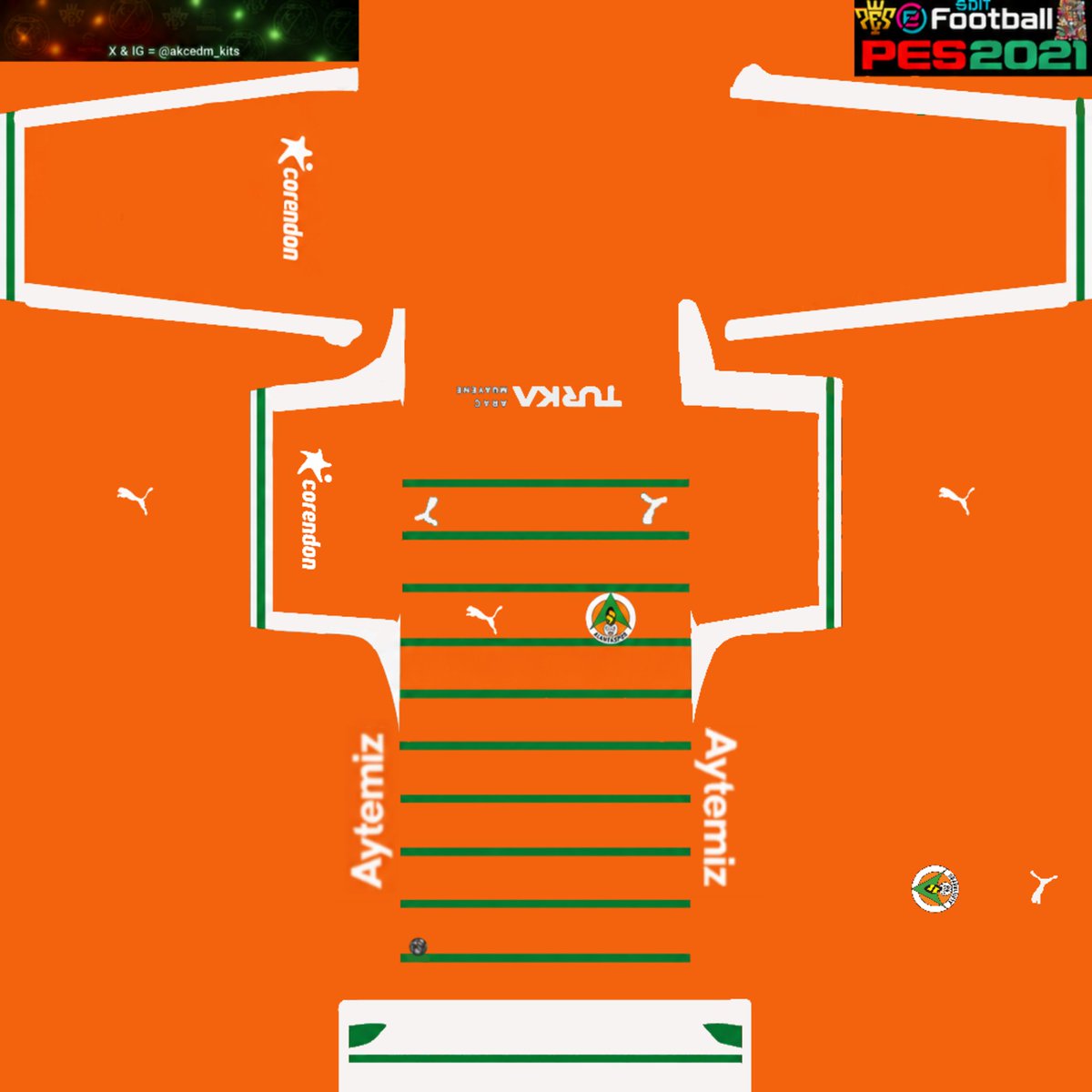akcedm_kits's tweet photo. Official:Corendon Alanyaspor 26-27 SeasonKits #drawing #akcedm #Alanyaspor #kits #pes2021 #pes21 #peskit #kitmaker #pes #eFootball #alanya #simsekler #yorukler #corendonalanyaspor #alanyasporkits #corendon #turka #aytemiz #Puma @Alanyaspor @alanyasporstore https://t.co/4VKnONvU3Y https://t.co/B53FxnICo3