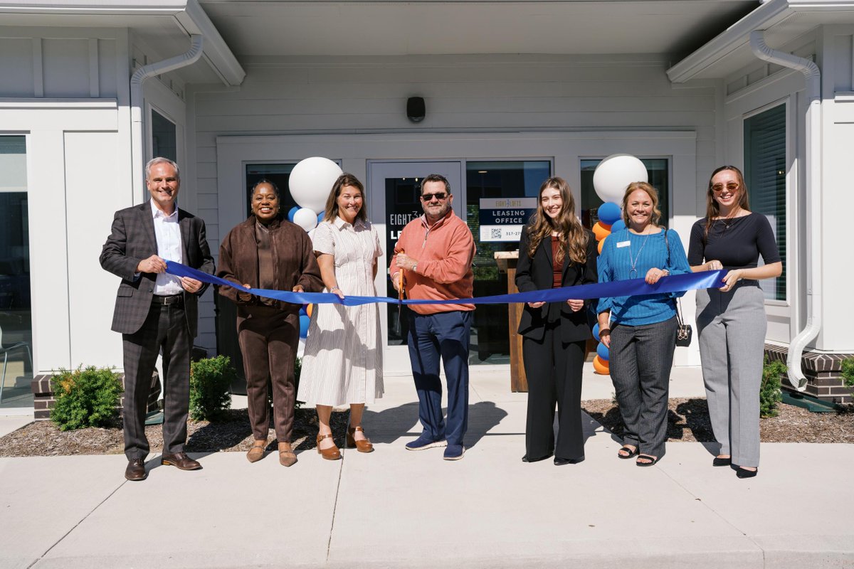 twgdev's tweet photo. We're proud to celebrate the grand opening of Eight37 and the partnerships that helped make it possible.

Thank you to the City of Shelbyville, IHCDA, and @PNCBank for your support. Here's to creating more housing opportunities and a stronger community!

#TWGDevelopment https://t.co/5TsQdA0dbf