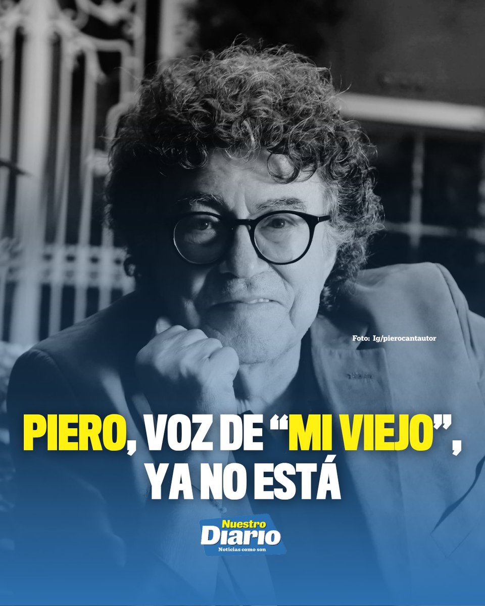 🎤🕊️ PIERO, VOZ DE “MI VIEJO”, YA NO ESTÁ 🎤🕊️ El cantautor ítalo-argentino Piero, reconocido por interpretar el clásico latinoamericano “Mi Viejo”, fallec…