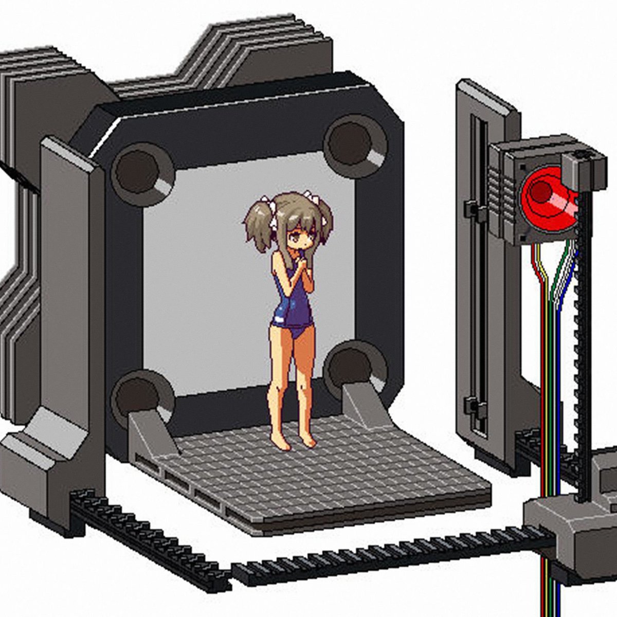 pipkinpippa's tweet photo. concept: "princess raising" sandbox style game where you experiment on a chimeric human you made in a lab
Potion Craft meets DoL

route ideas:
- training a human weapon to sell to the military
- creating the perfect idol
- abuse goblin
- pet wife

art by vvindowsme https://t.co/5TO1wGRcpL