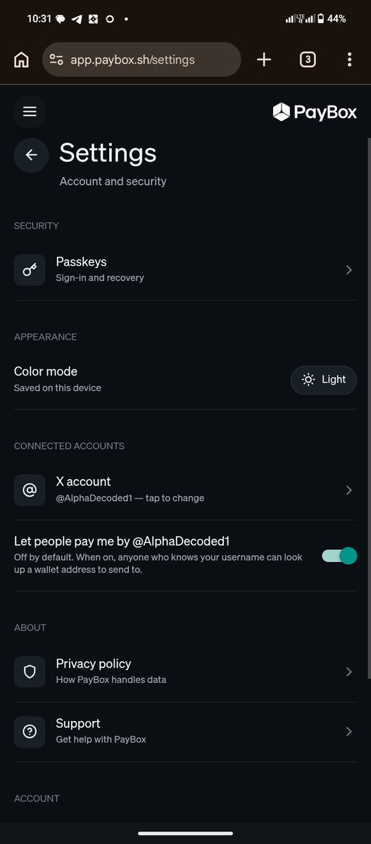 AlphaDecoded1's tweet photo. @PayBox Done ✅ https://t.co/ftNGDJ61tb