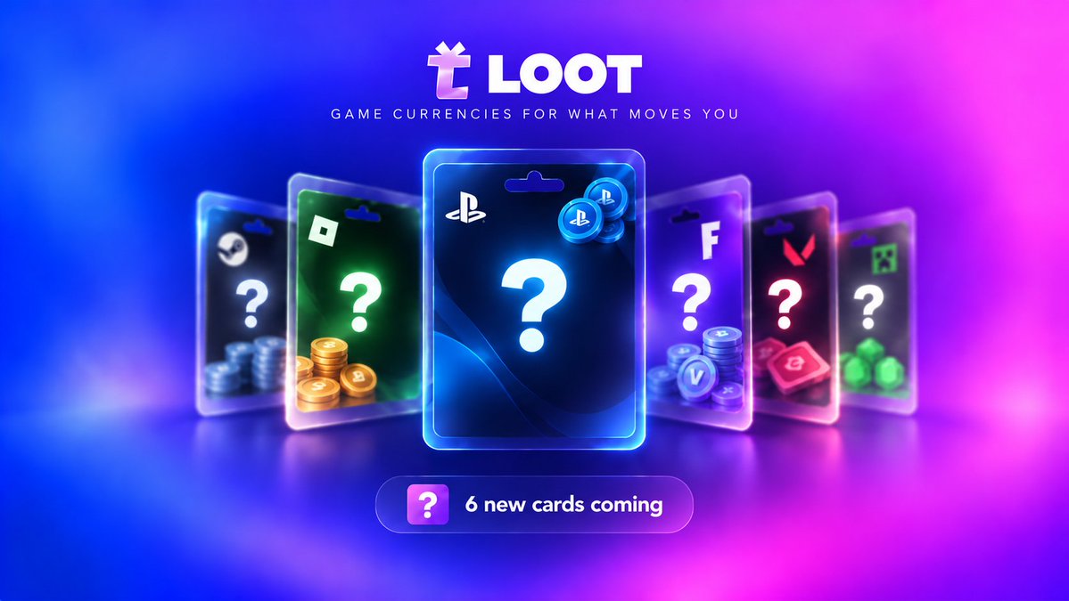 lootfam's tweet photo. New gaming currencies are coming to LOOT today. 

Stay tuned. https://t.co/4InngOMhy4