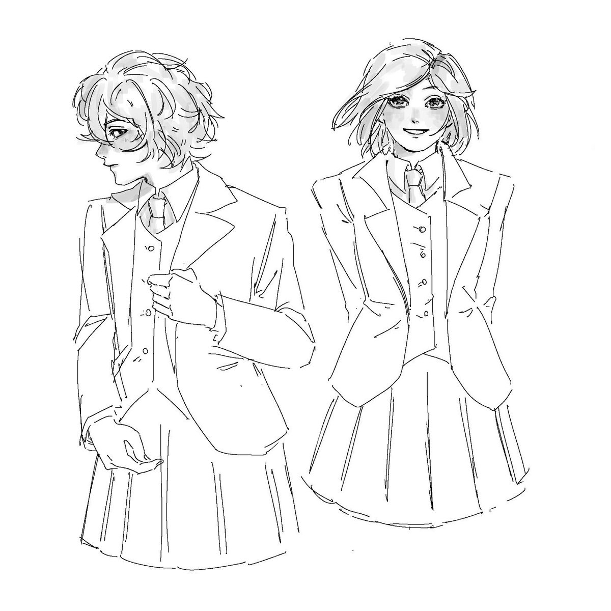 xerxestwt's tweet photo. #witchahatatelier #arkco sketch 

agott &amp; coco school au 📚 https://t.co/KUU4nwecOj