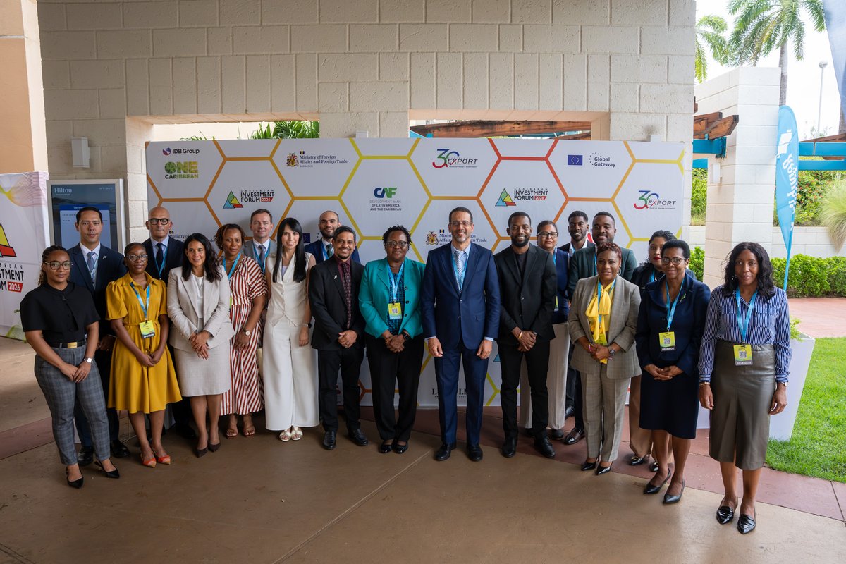 CaribXport's tweet photo. Strengthening investment promotion across the Caribbean. 🌎

During #CIF2026 in Barbados, Caribbean Export helped bring together 11 Caribbean IPAs alongside WAIPA, CAIPA, UNCTAD, UNIDO, IDB and the EU for a regional dialogue on attracting more investment to the Caribbean.

Partners explored opportunities for greater collaboration, capacity building and joint investment promotion.

#CaribbeanExport #FDI