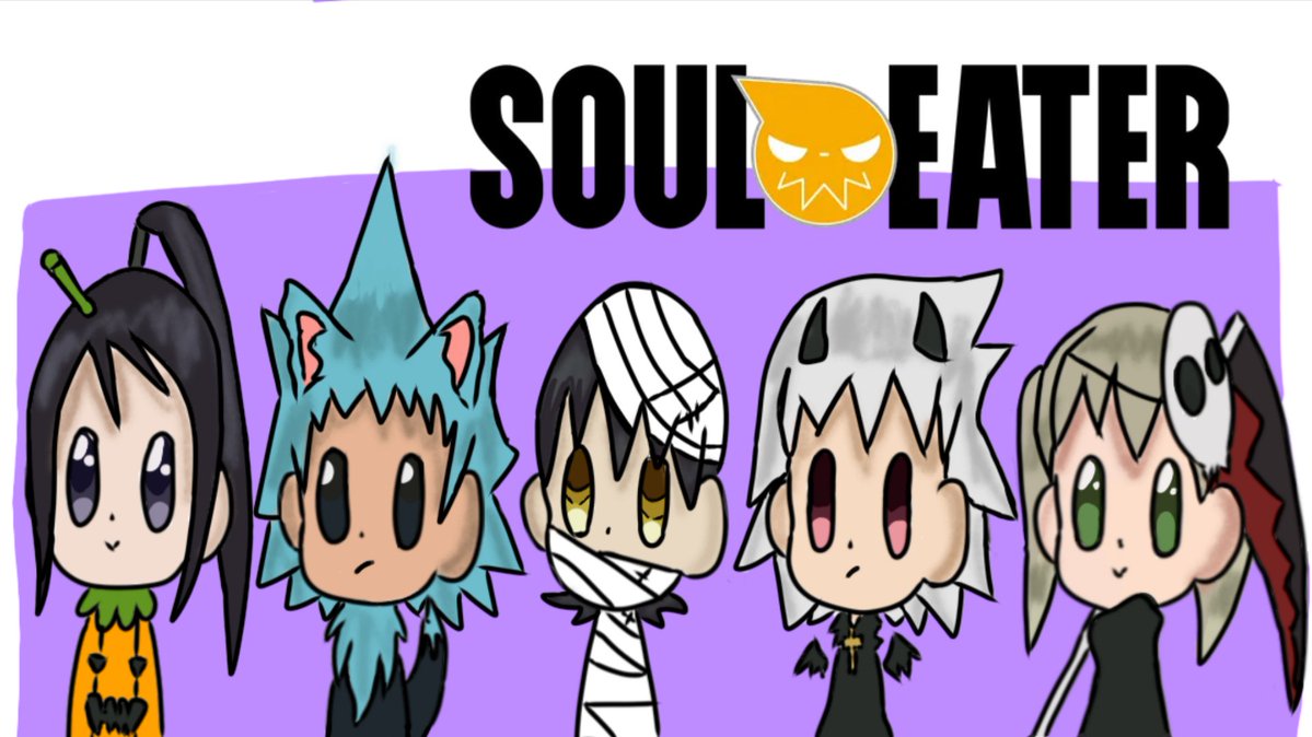 poli379845's tweet photo. Soul eater em halloween #Souleater #makaalbarn #soulevans #deaththekid
#blackstar #tsubakinakatsukasa #soul #maka #kid #tsubaki https://t.co/yt0tCw9dj8
