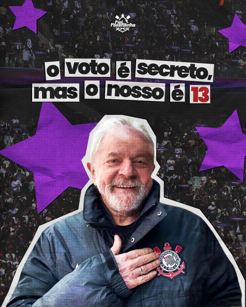 fielfazendinha's tweet photo. O Corinthians é o Time do Povo, e carregamos com orgulho o legado de luta da Democracia Corinthiana e o compromisso inegociável de combate a todas as formas de discriminação. 

No futebol feminino, foram 42 anos de luta por espaço e visibilidade após a proibição da modalidade em 1941, por uma lei que considerava essa prática esportiva incompatível com a natureza feminina. A proibição ainda possui reflexos negativos na modalidade, que mesmo após a regulamentação, ainda carece de patrocínio e incentivo. 

Votar com responsabilidade nessas eleições é também defender políticas públicas que valorizem e impulsionem o esporte feminino e ajudem a construir o futuro que sonhamos ver em campo, nas arquibancadas e nas ruas. É votar para que o futebol feminino possa continuar sendo o espaço acolhedor para pessoas LGBTQIA+ e que elas possam continuar existindo sem ter sua existência ameaçada. 

Nessas eleições, a Fiel Fazendinha não poderia deixar de lutar pelo que acredita, é e defende. Em um momento tão delicado com futuro incerto, precisamos lembrar do passado para não cometer os mesmos erros. Devemos lutar para defender a nossa democracia e não permitir que retirem nossos direitos, em especial dos grupos mais vulneráveis e marginalizados, que sempre são os primeiros a terem seus direitos revogados. Por isso, não devemos no calar com medo da oposição e devemos tomar partido. 

Dia 25 de outubro, vote 13 ⭐