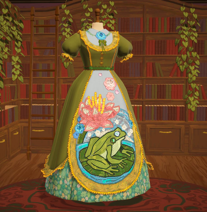 kashiomi_art's tweet photo. froggie dress for Adora #dressmaker https://t.co/Cur9cfcoqI