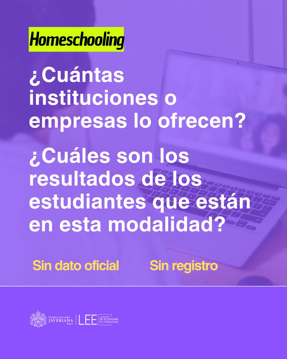 LEEJaveriana's tweet photo. 🔎Los registros oficiales son fundamentales para tomar decisiones informadas y diseñar políticas públicas basadas en evidencia. Sin embargo, al analizar las tendencias del #homeschooling en Colombia, encontramos un vacío de información. https://t.co/3SipYGafj2